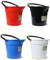 Buckets for Cleaning, Plastic Round Bucket, Floor Mopping Water Bucket, 2 Gallon Cleaning Bucket, Pail with Spout, Bath Bucket, Bucket for Bathroom, Bucket with Spout, Pails and Buckets 4 Col