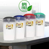 4 Pack of Water Pitcher with Lid and Spout, BPA-FREE