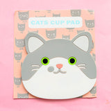 Silicone Cat Coaster: Slip-Proof Cup Pad for Hot Drinks, Kitchen Accessories